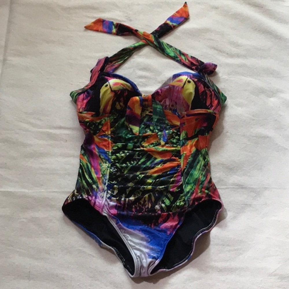 Sea Folly - One Piece  - Tuscan Jungle Print